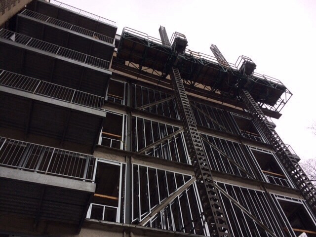 Construction progress view — 434 Melrose, Chicago IL