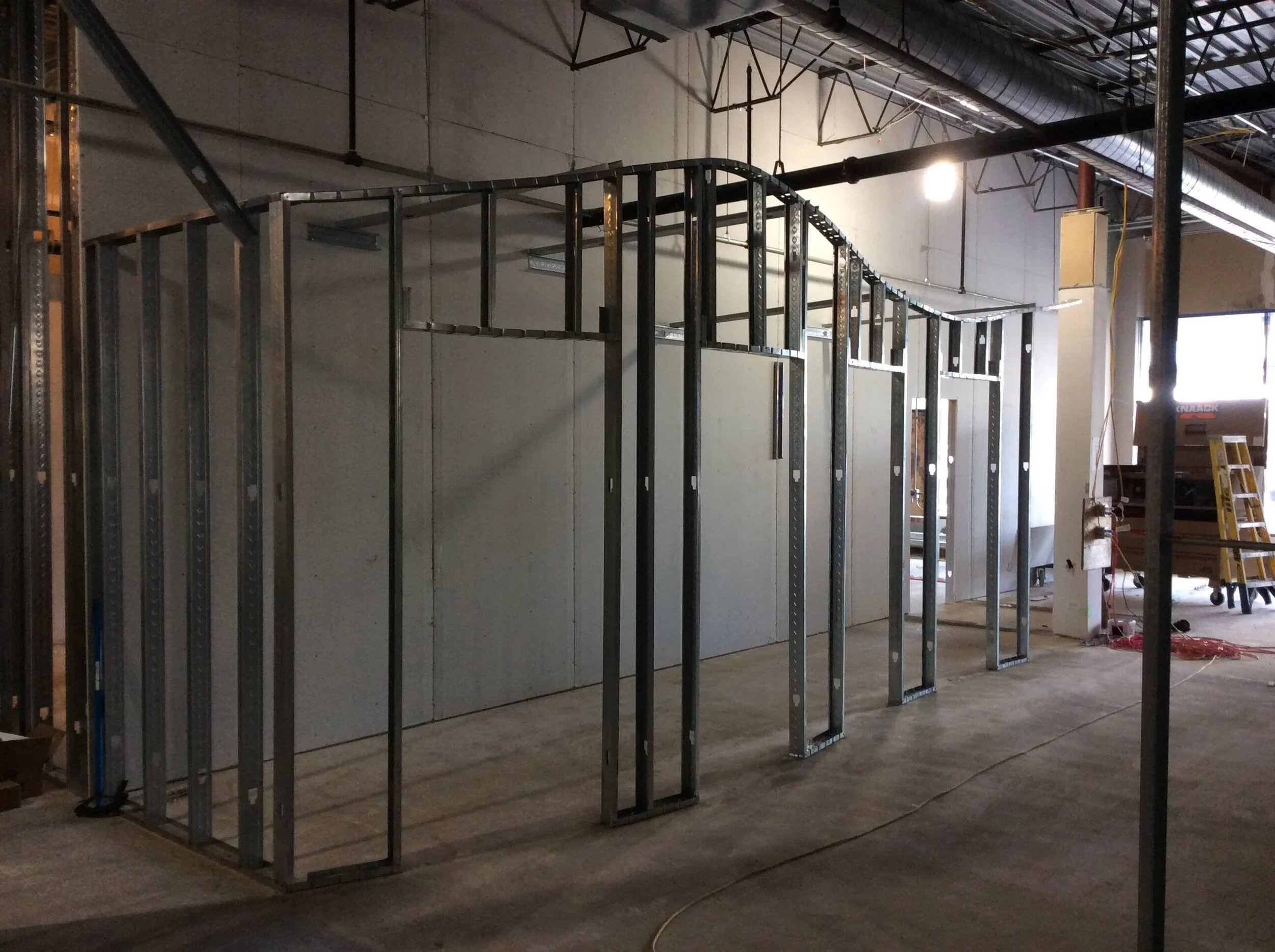 Interior framing scope — Big Blue Swim School