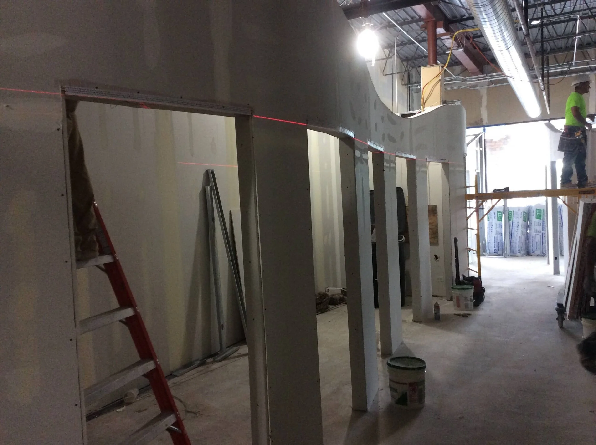 Construction progress — Big Blue Swim School