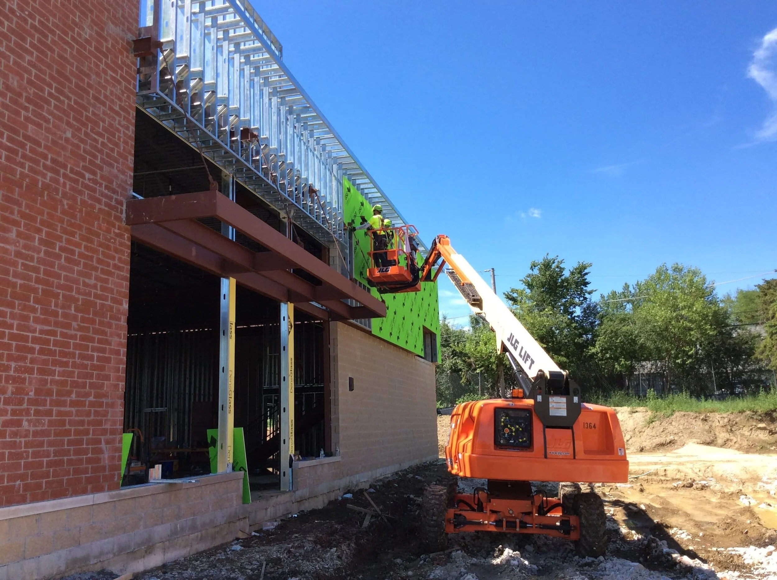 Interior framing scope — Downers Grove retail