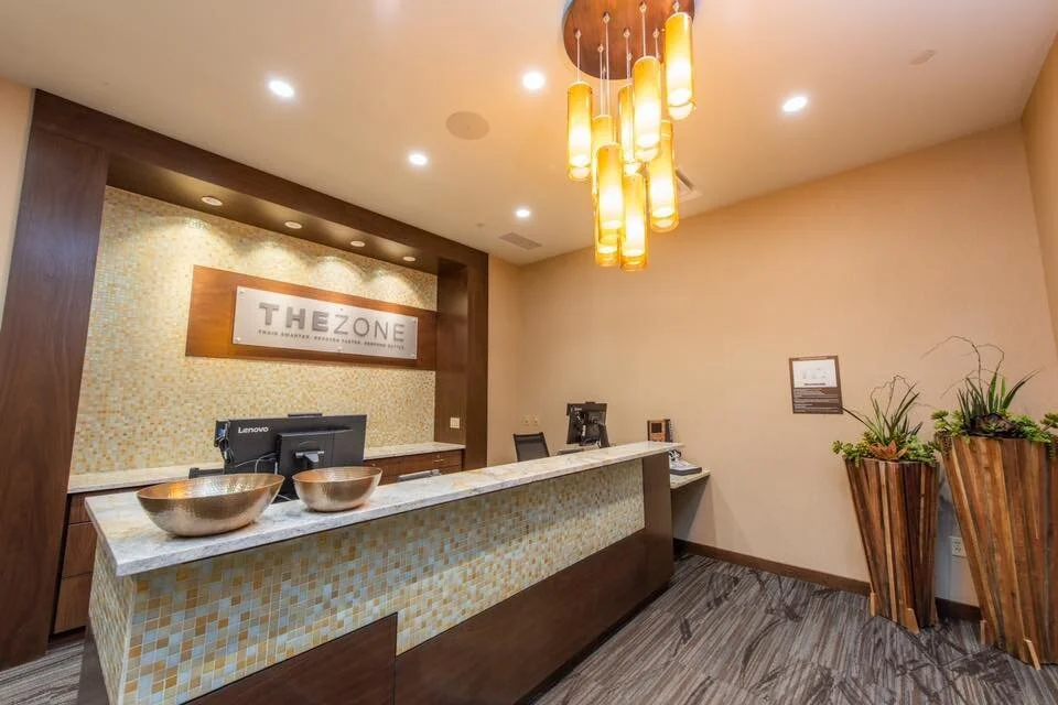 Locker room area construction — Health Club Northbrook