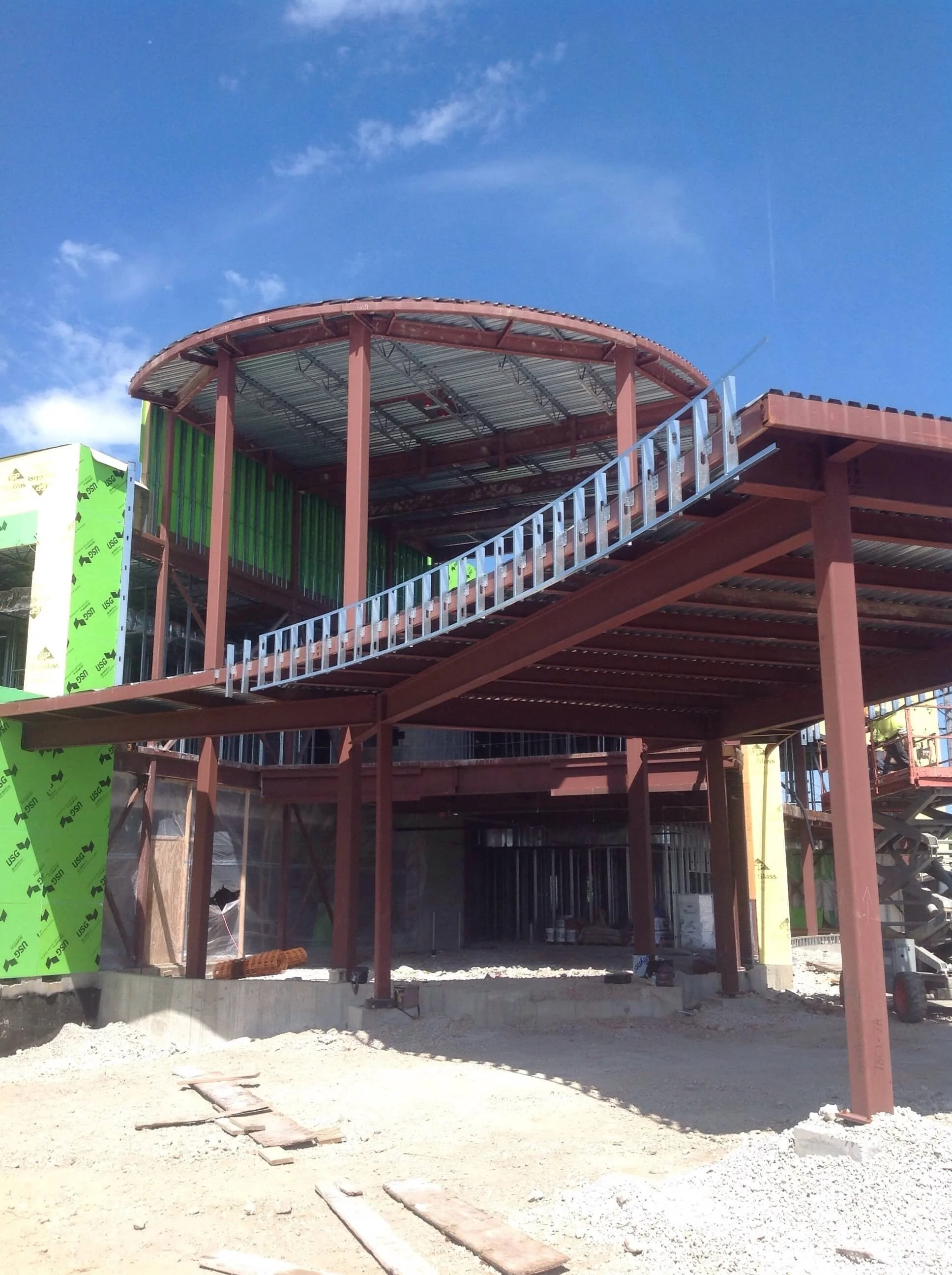 Exterior framing and sheathing — Medical Oncology facility