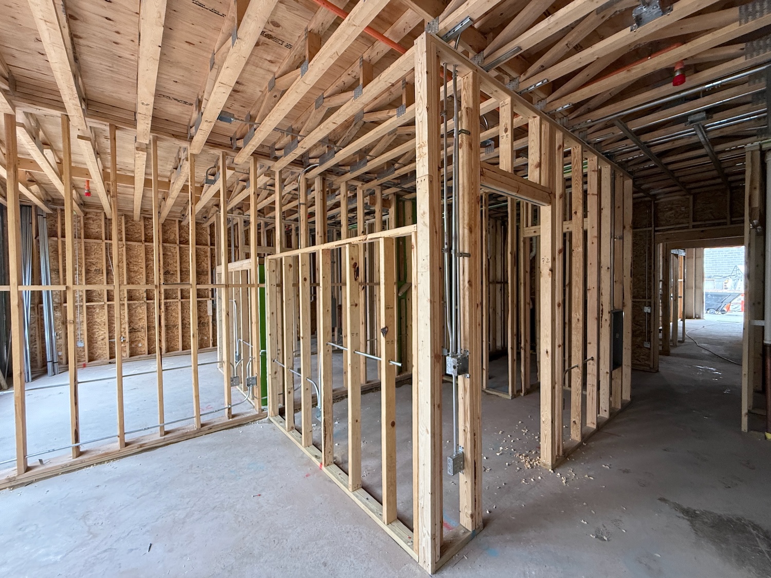 Wood framing crew — 1529 Fremont Chicago